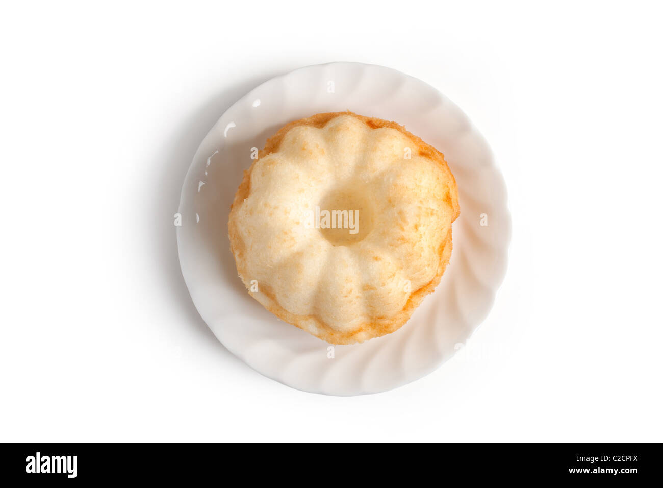 Angel food cake close up shot Foto Stock