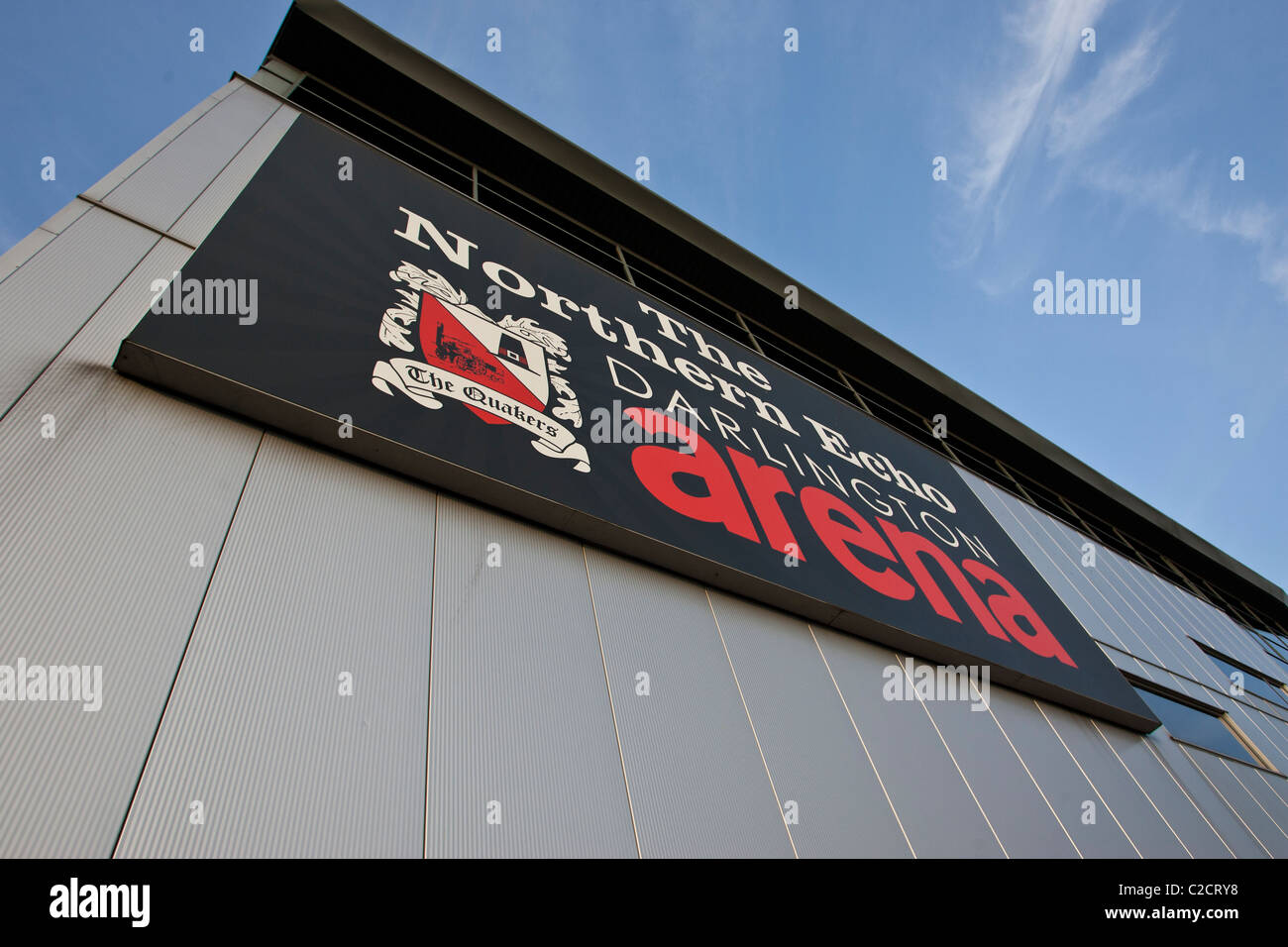 L'eco del Nord Darlington Arena, casa di Darlington Football Club. Foto Stock