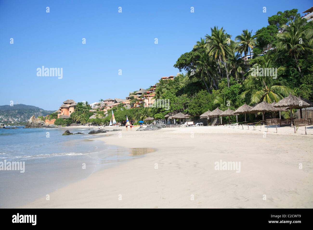 Zihuatanejo, Playa La Ropa, Oceano Pacifico, Guerrero membro, Messico, America del Nord Foto Stock