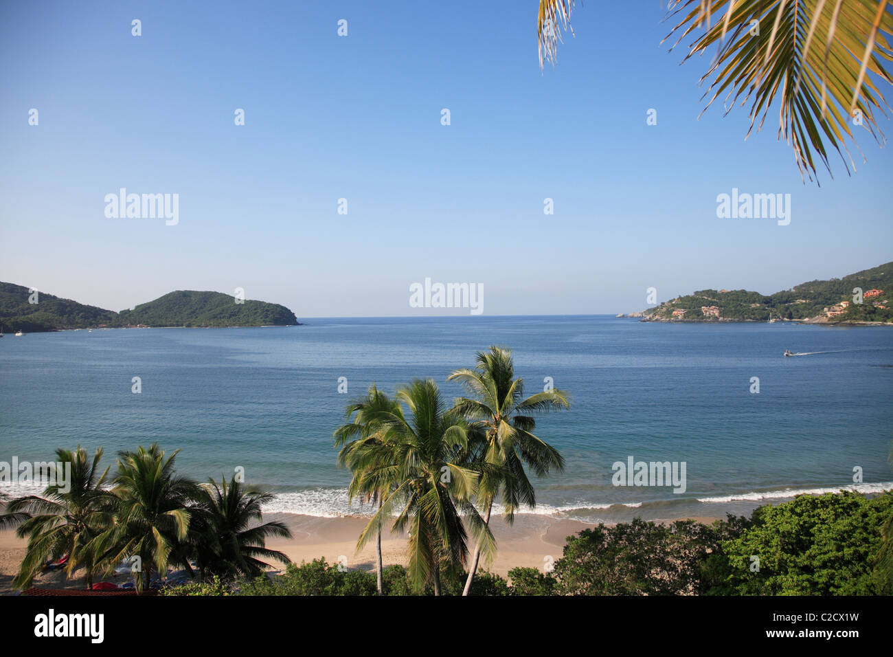 Playa La Ropa, Oceano Pacifico, Zihuatanejo, Guerrero membro, Messico, America del Nord Foto Stock
