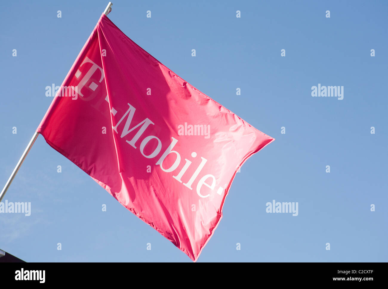 Una T-Mobile store. Foto Stock