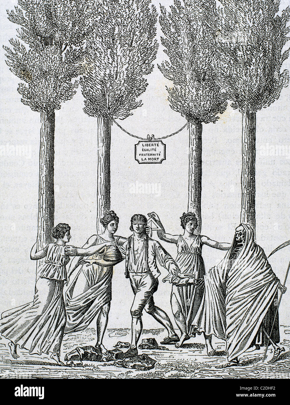 Allegoria della Rivoluzione Francese. Foto Stock