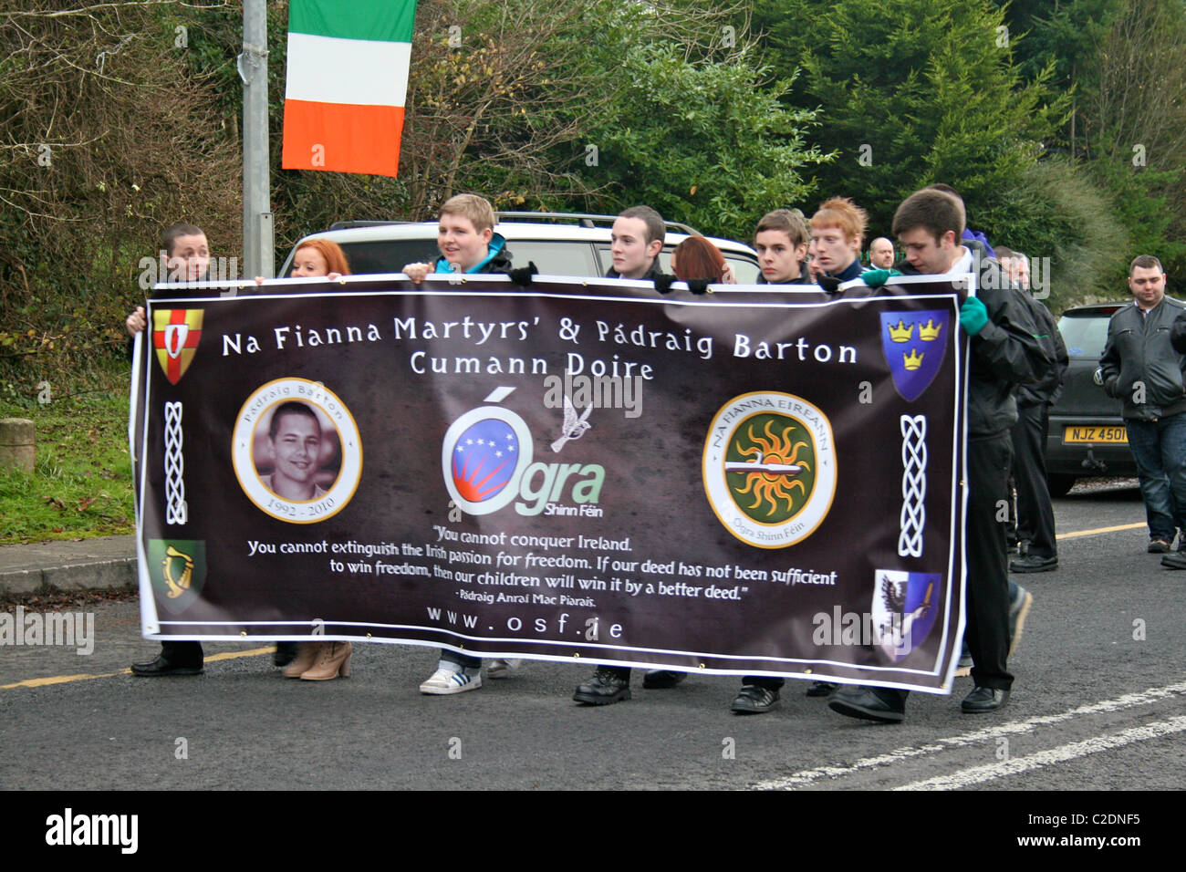 Sinn Fein marzo Foto Stock