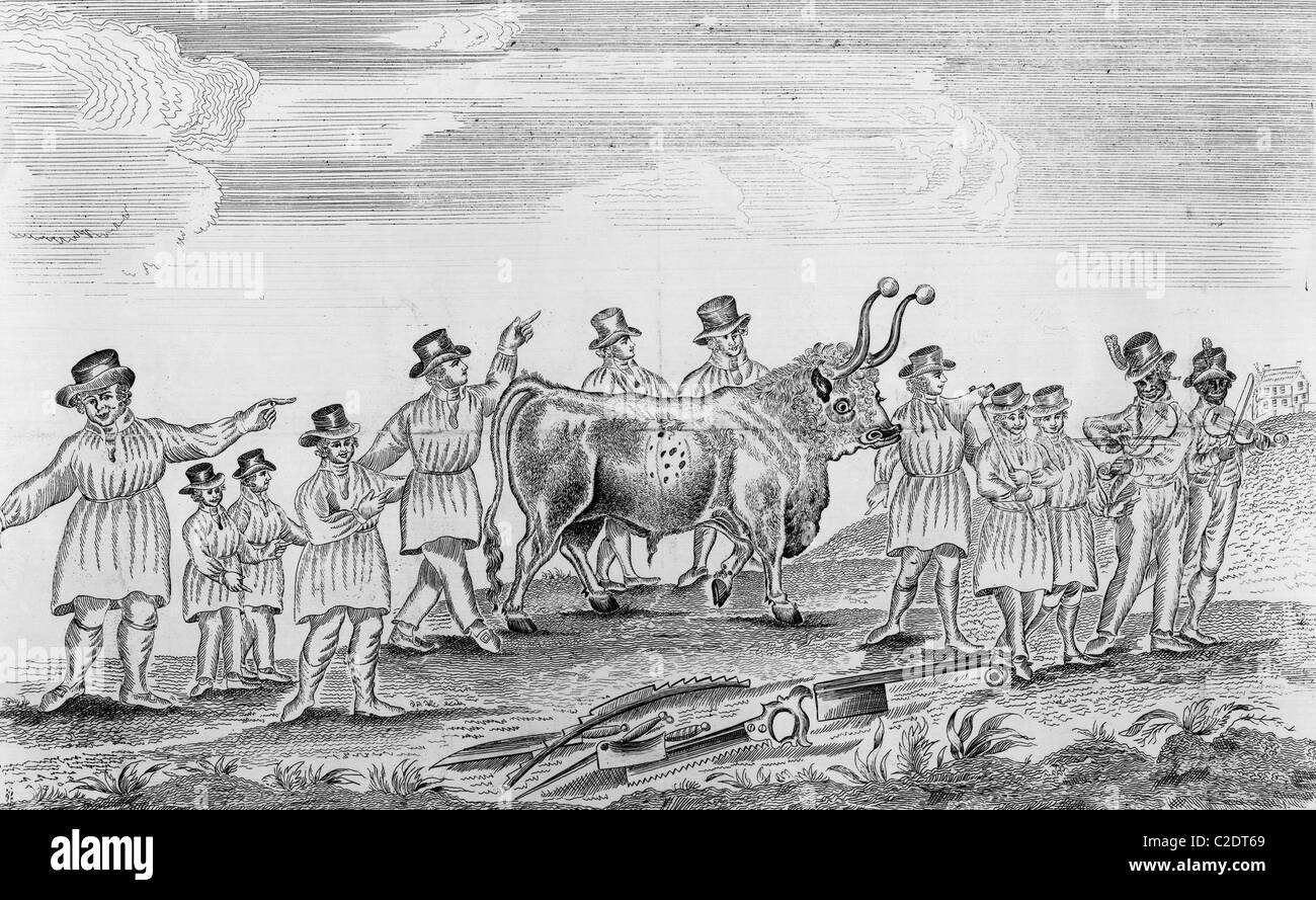 Cartoon su Simon Snyder, ex governatore di PA Foto Stock