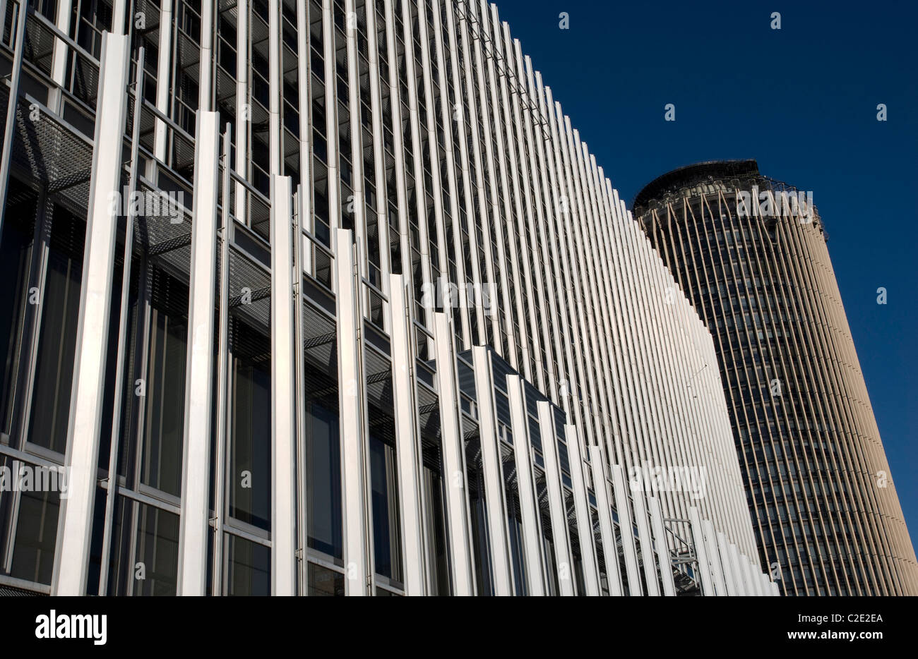 Torre Europa, Azca il quartiere finanziario. Madrid. Spagna Foto Stock