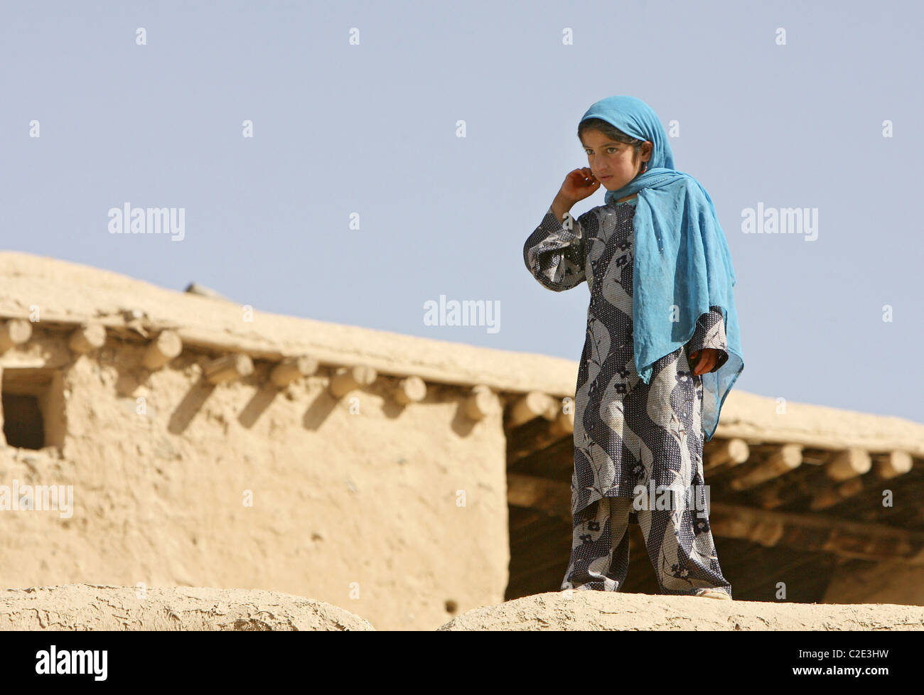 Una ragazza locale, Feyzabad, Afghanistan Foto Stock