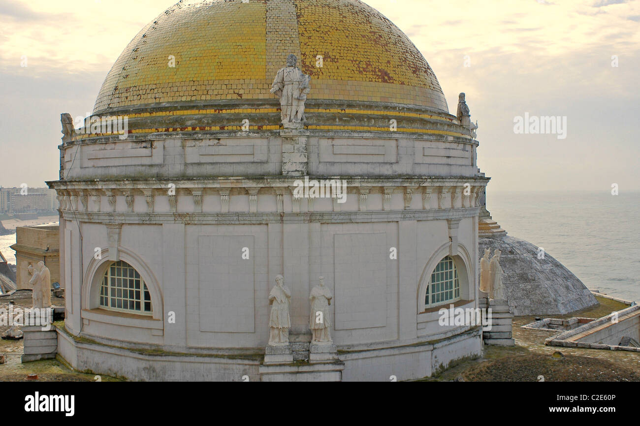 Cattedrale di Santa Cruz.(anno 1722) Cadice. Andalusia, Spagna Foto Stock
