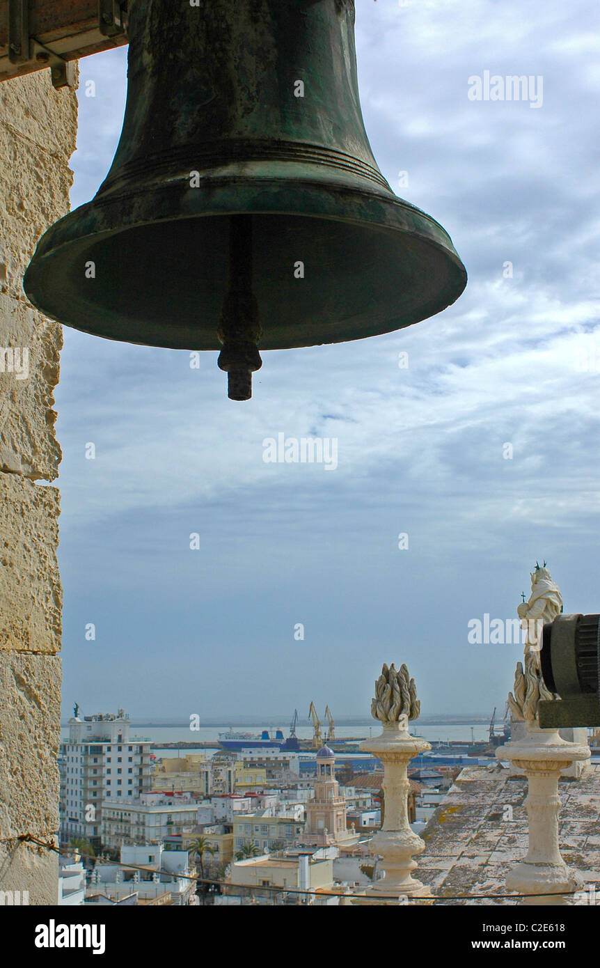 Vista aerea di Cadice, Andalusia, Spagna Foto Stock