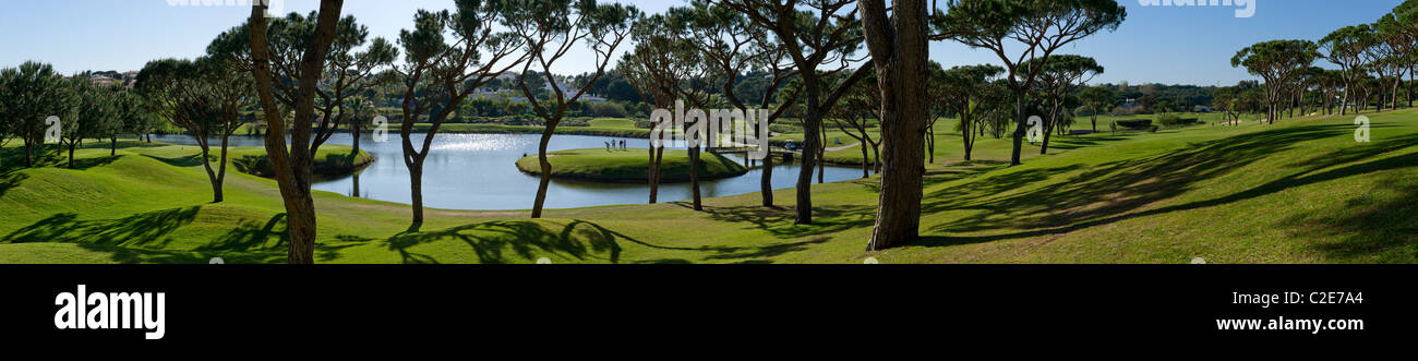 Il Portogallo, Algarve, Pinheiros Altos golf, diciassettesimo foro Foto Stock