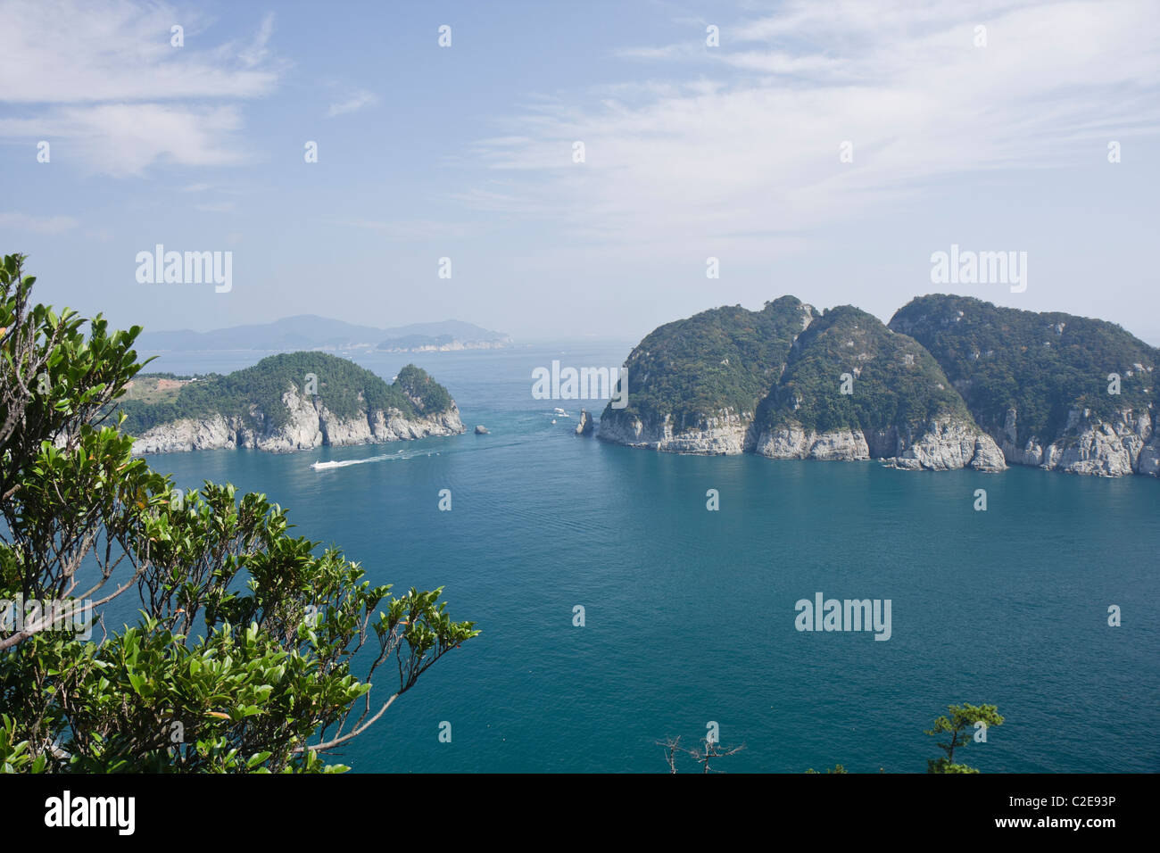 Geoje Haegeumgang dal di sopra, Geojedo, Corea del Sud Foto Stock