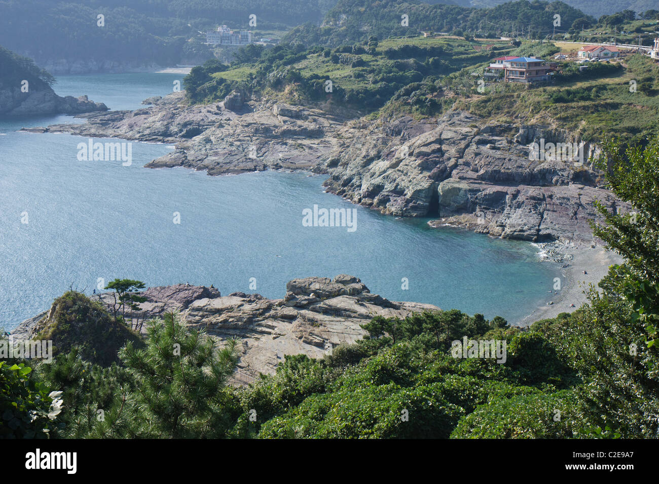 Sinseondae vista nord, Geojedo, Corea del Sud Foto Stock