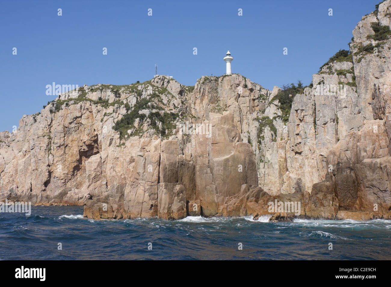 Deungdaeseom (Faro Isola) faro, Corea del Sud Foto Stock