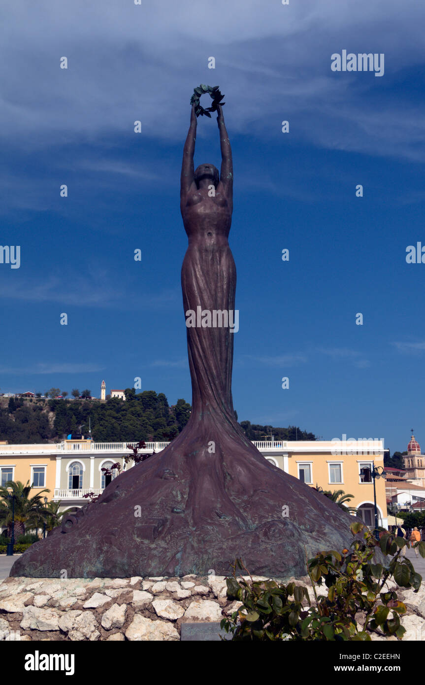 Città di Zacinto Grecia Zante Foto Stock