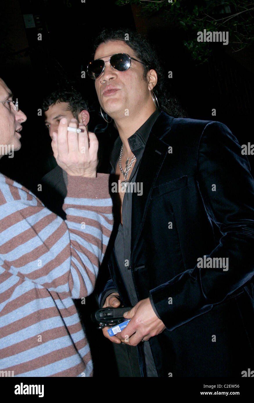 Slash celebrità al di fuori del Waverly Inn New Yory City, Stati Uniti d'America- 31.10.07 Foto Stock