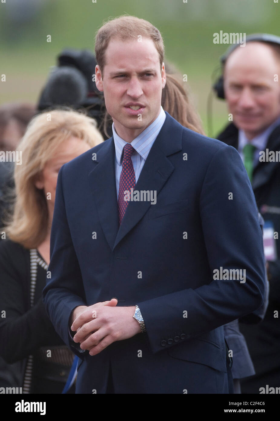 Il principe William e Catherine Middleton in visita a Witton Park a Blackburn Lancashire Foto Stock
