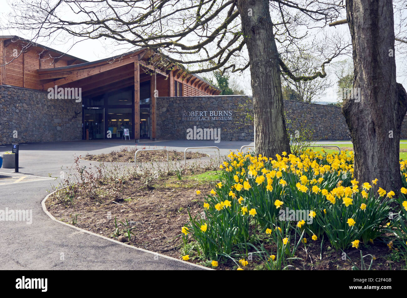 Ingresso a Robert Burns Birthplace Museum in Alloway Ayrshire in Scozia Foto Stock