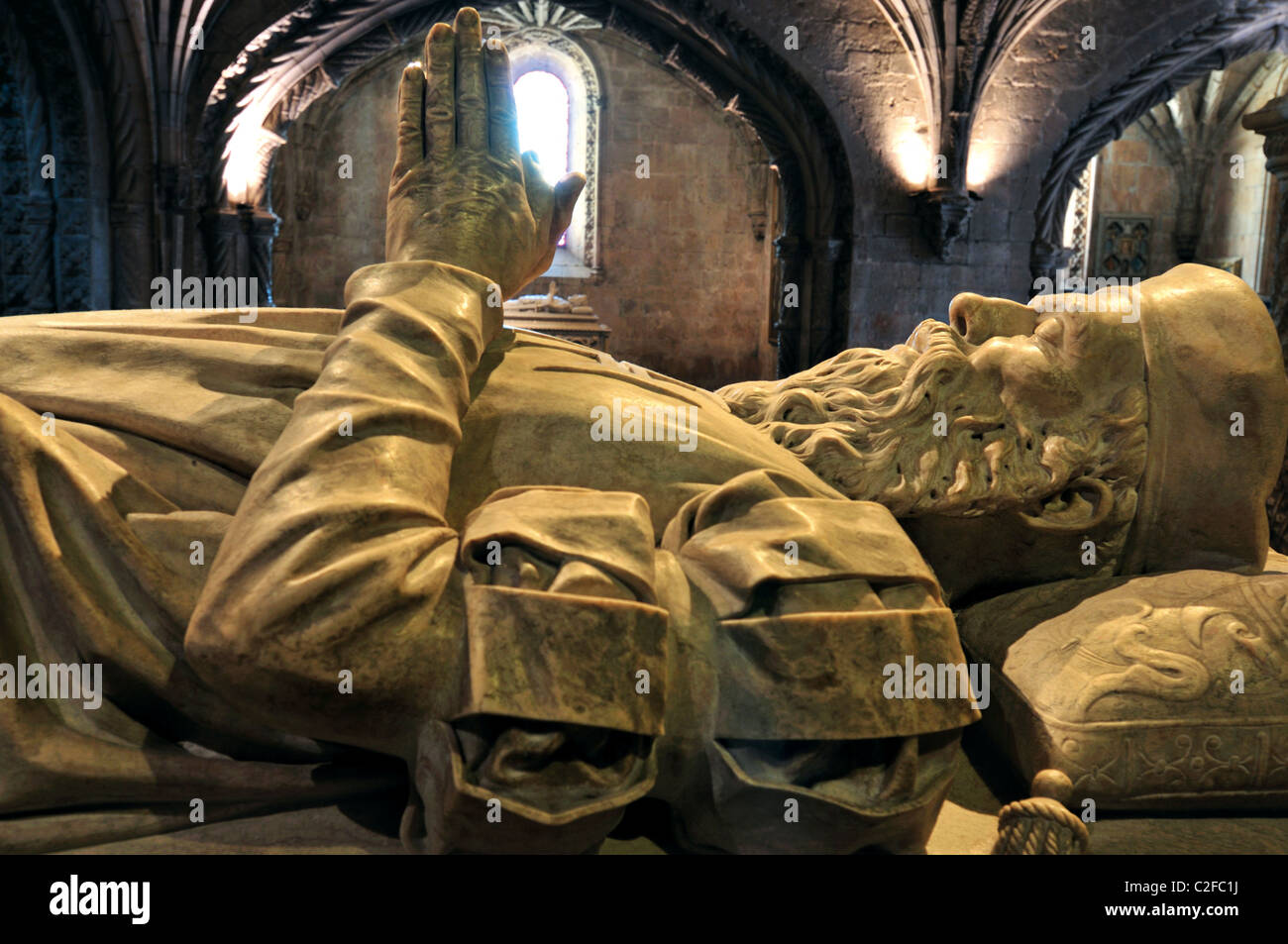 Il Portogallo, Lisbona: la tomba di Vasco de Gama Foto Stock