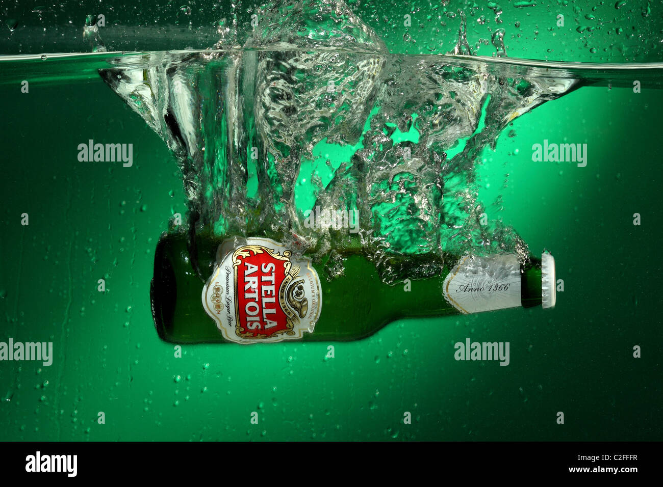 Stella Artois birra lager Belgio Foto Stock