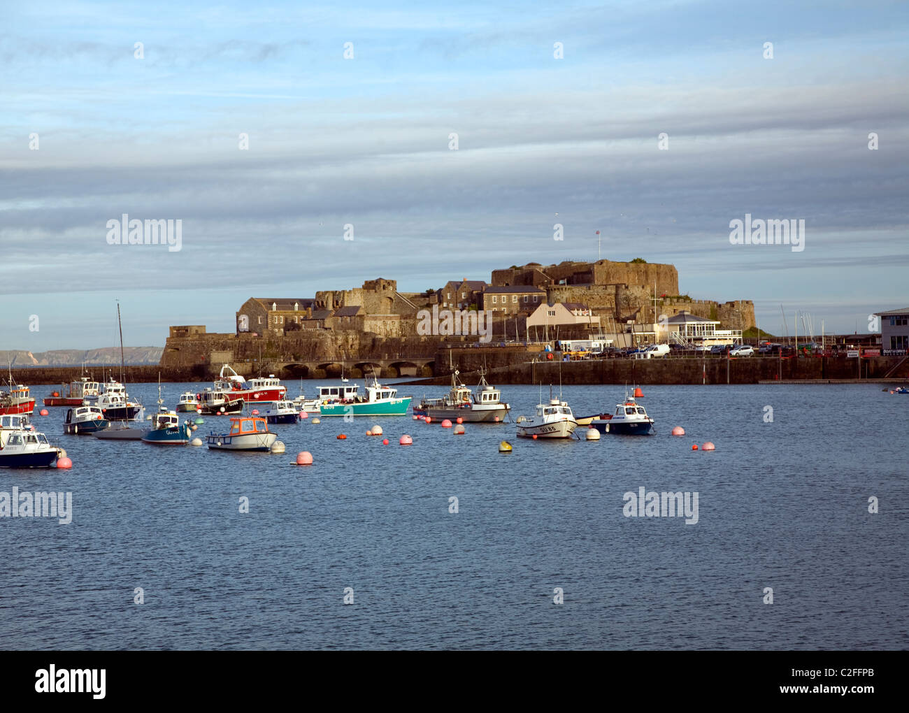 Castle Cornet St Peter Port Guernsey, Isole del Canale Foto Stock