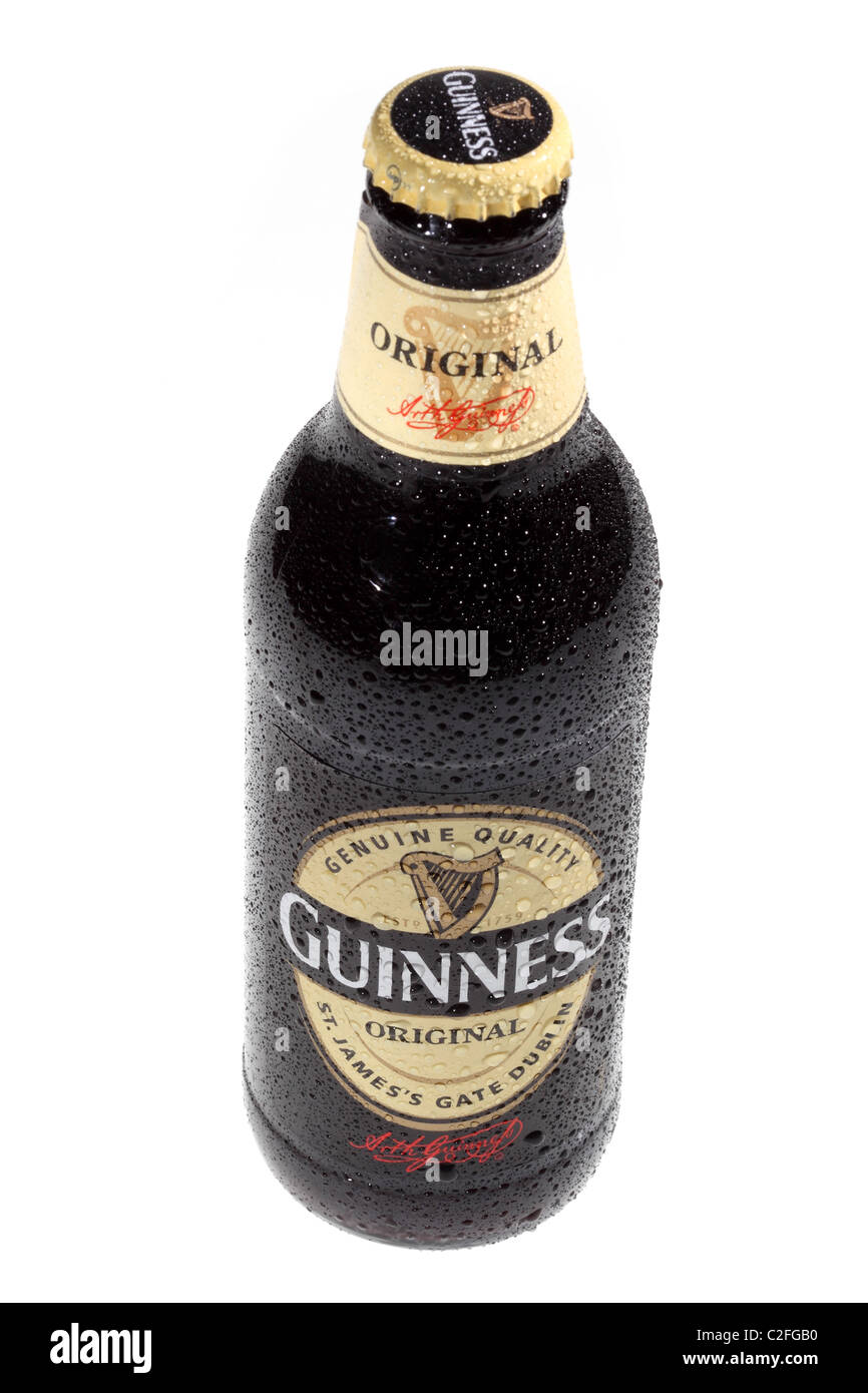 Bottiglia di Guinness birra Irlanda Foto Stock
