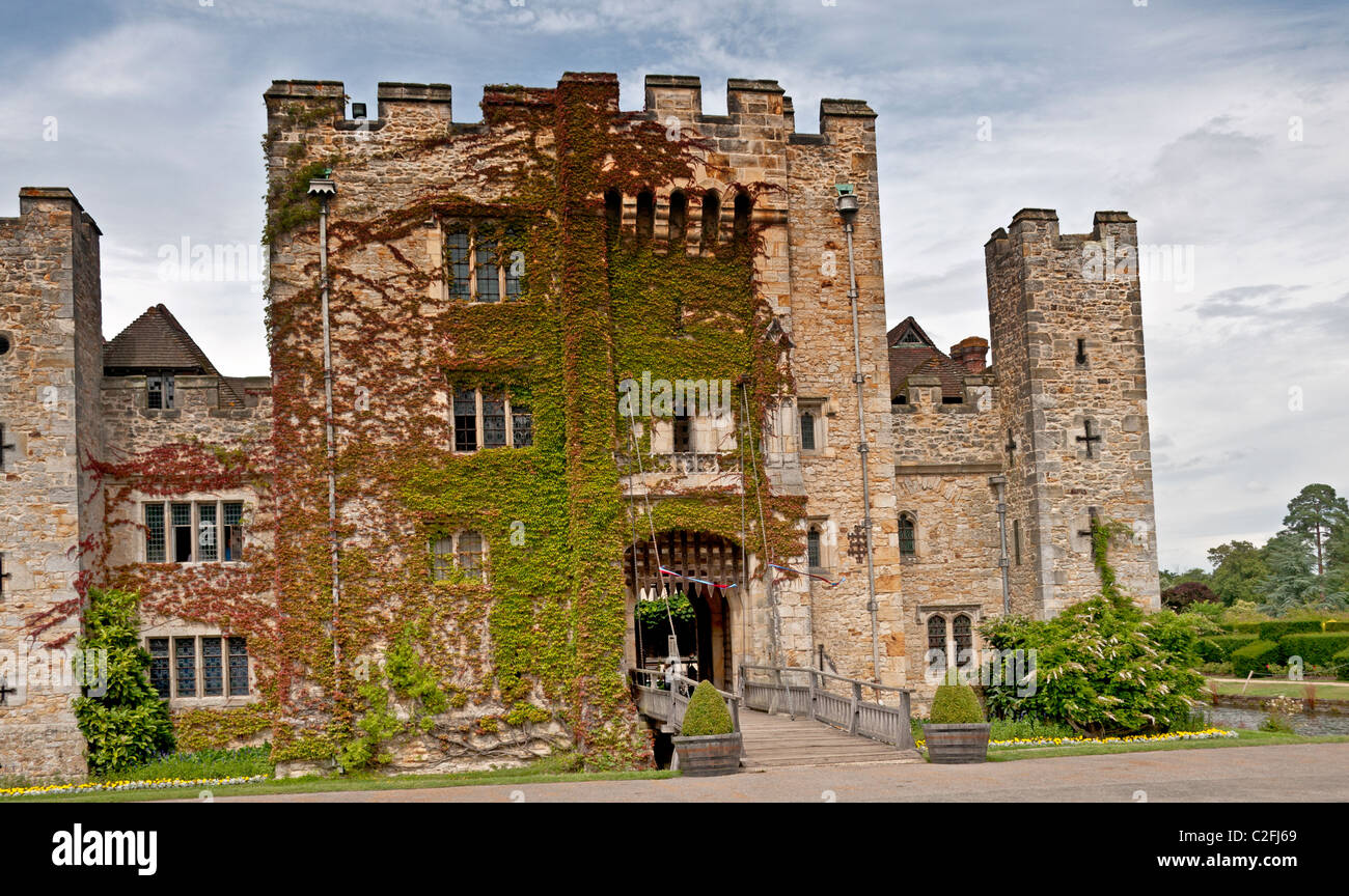 Il castello di Hever Castle Kent Foto Stock