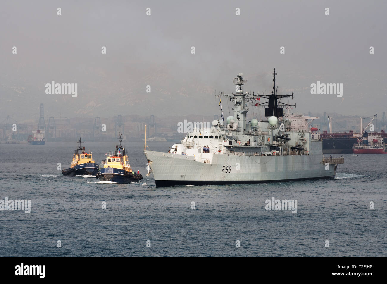 HMS Cumberland Foto Stock