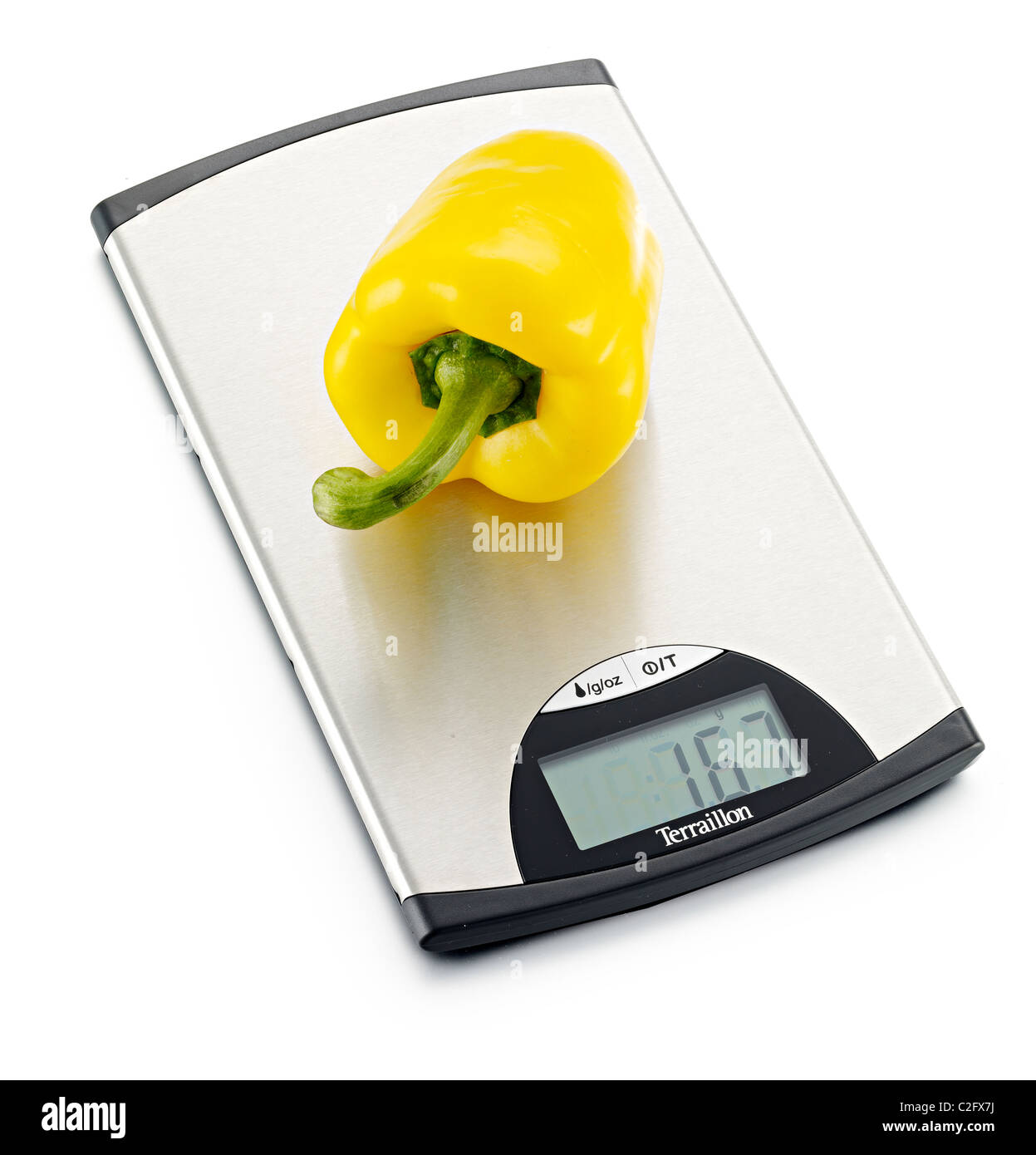 Cibo digitale bilance di pesatura Foto Stock