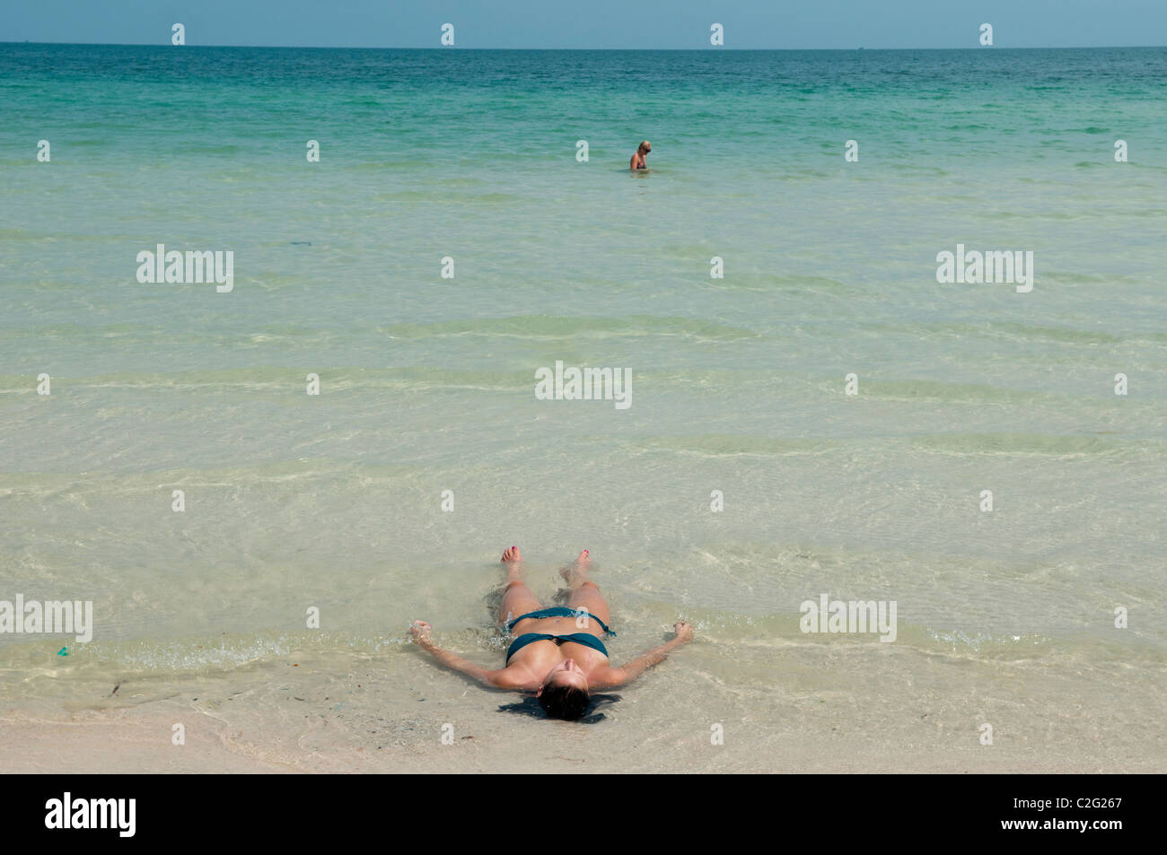 Bella Bai Sao beach sull'Isola di Phu Quoc in Vietnam Foto Stock