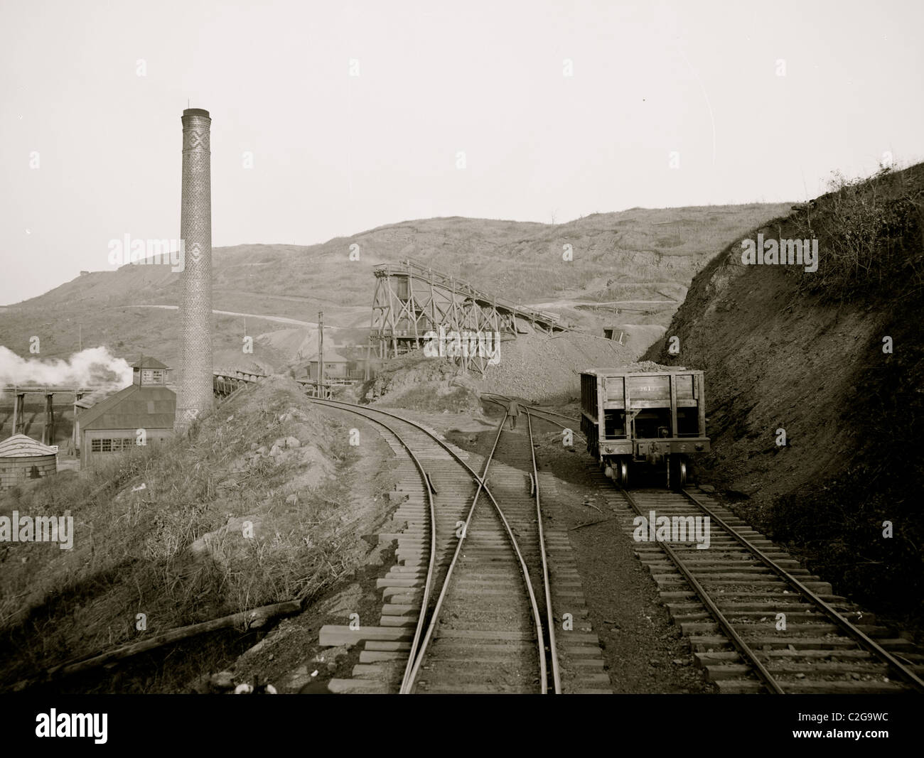Miniera di ferro, Montagna Rossa, Birmingham, Alabama Foto Stock