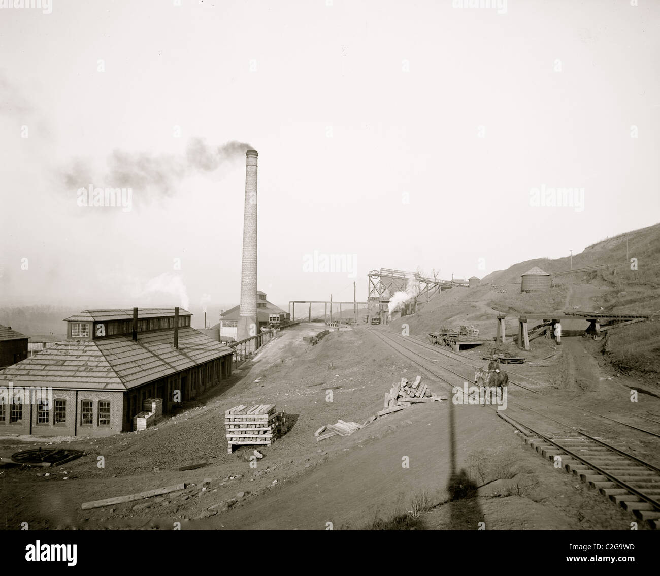 Miniera di ferro, Montagna Rossa, Birmingham, Alabama Foto Stock