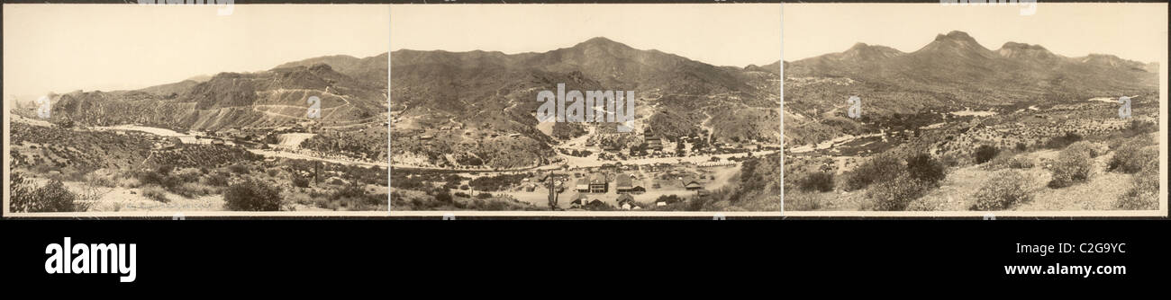 Panorama di Ray distretto minerario, Arizona Foto Stock