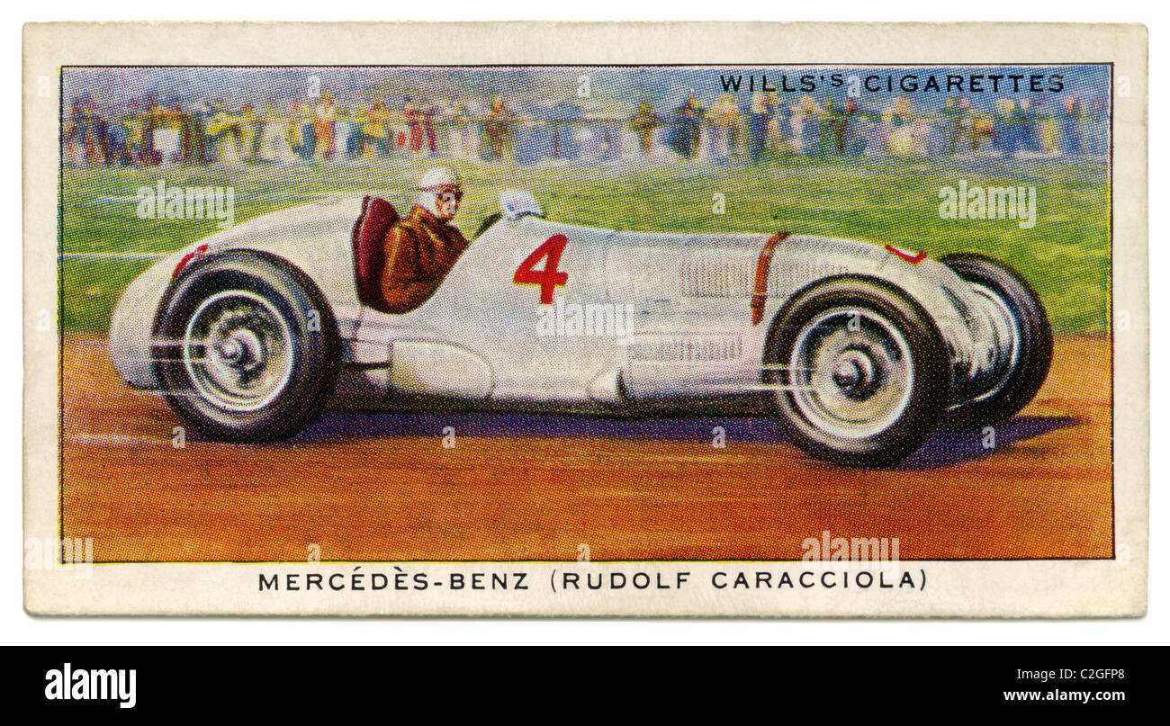 Rudolf Caracciola Mercedes Benz. Ha vinto il Gran Premio d'Italia nel 1937 ad una velocità media di oltre 81 km/h Foto Stock