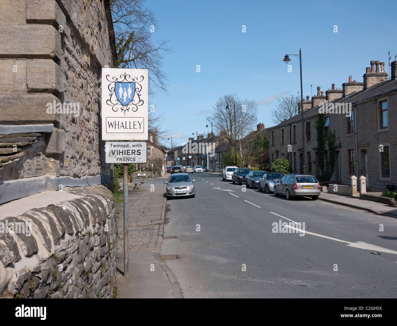 Whalley, Clitheroe, Lancashire, Inghilterra, Regno Unito. Foto Stock