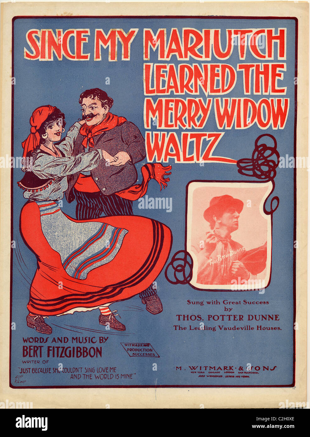 Poiché il mio Mariutch imparato la Vedova allegra Waltz Foto Stock