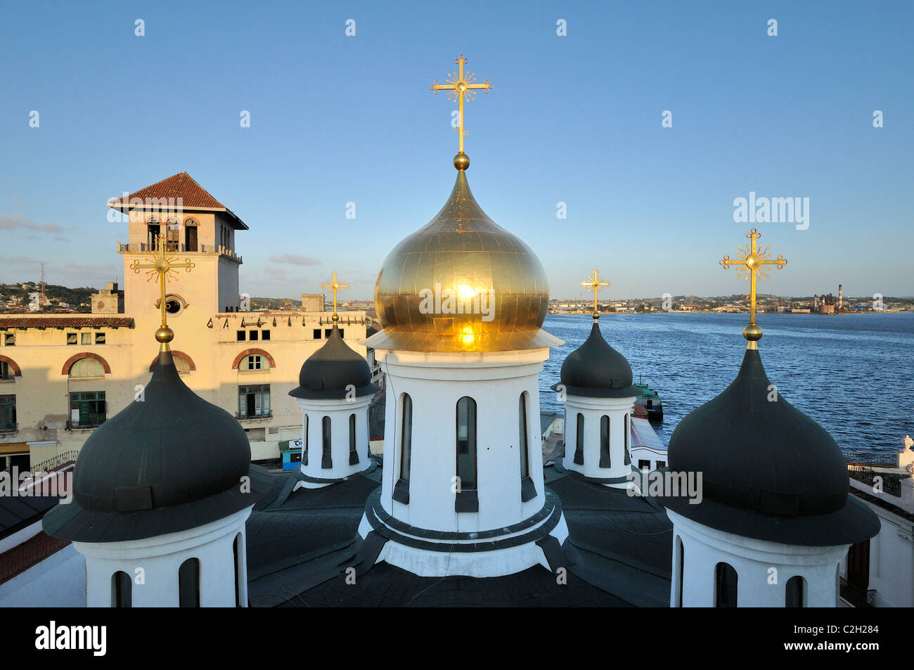 L'Avana. Cuba. Habana Vieja / Avana Vecchia. La Madonna di Kazan Chiesa Ortodossa Russa. Foto Stock