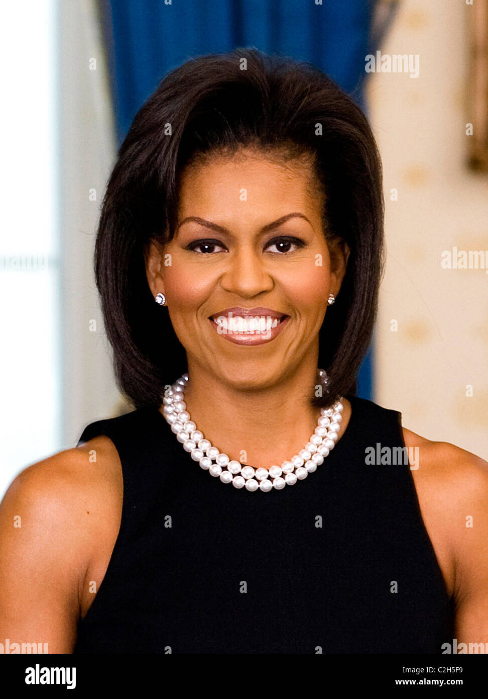 Ritratto ufficiale di Michelle Obama Foto Stock