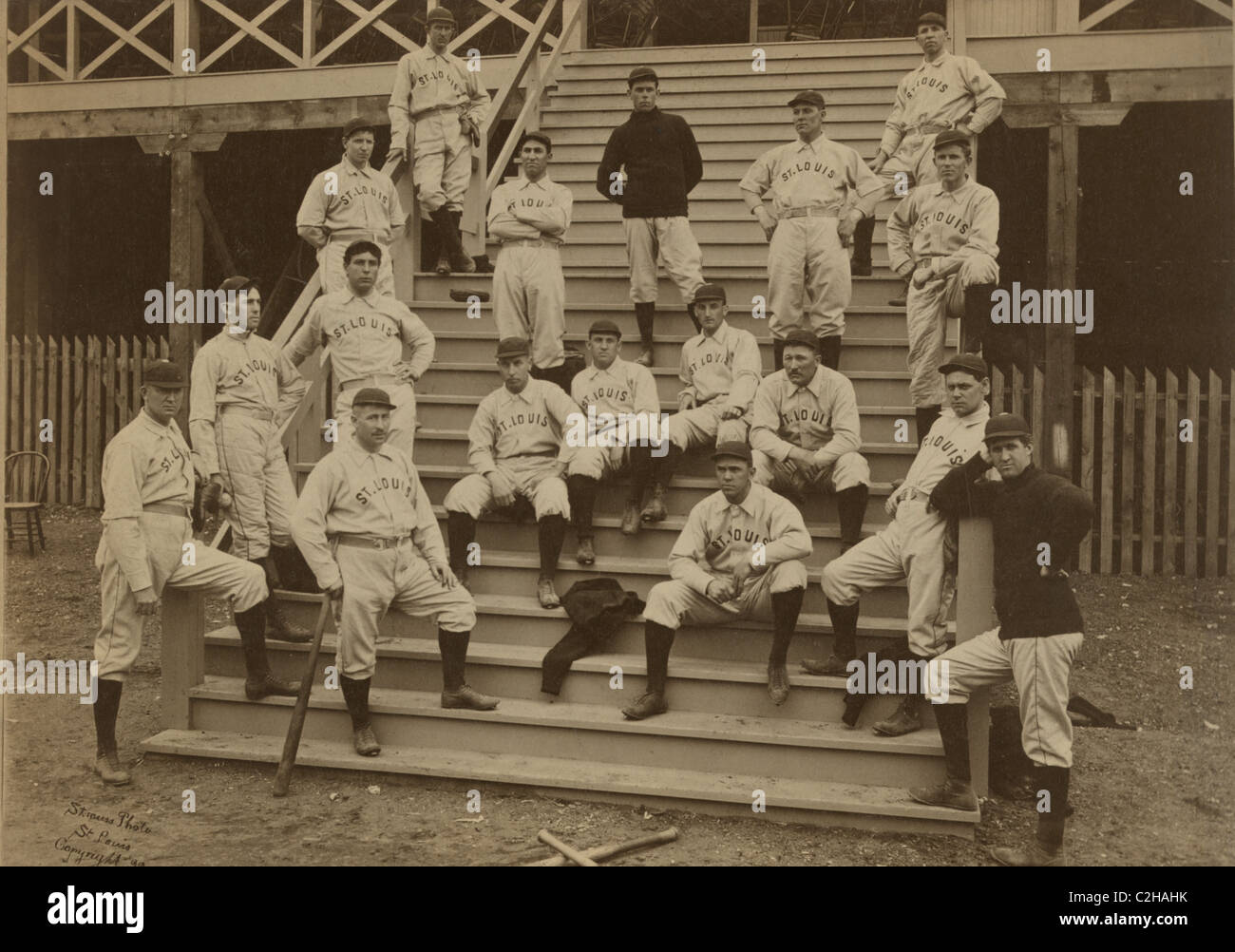 San Luigi base ball club, gruppo B Foto Stock