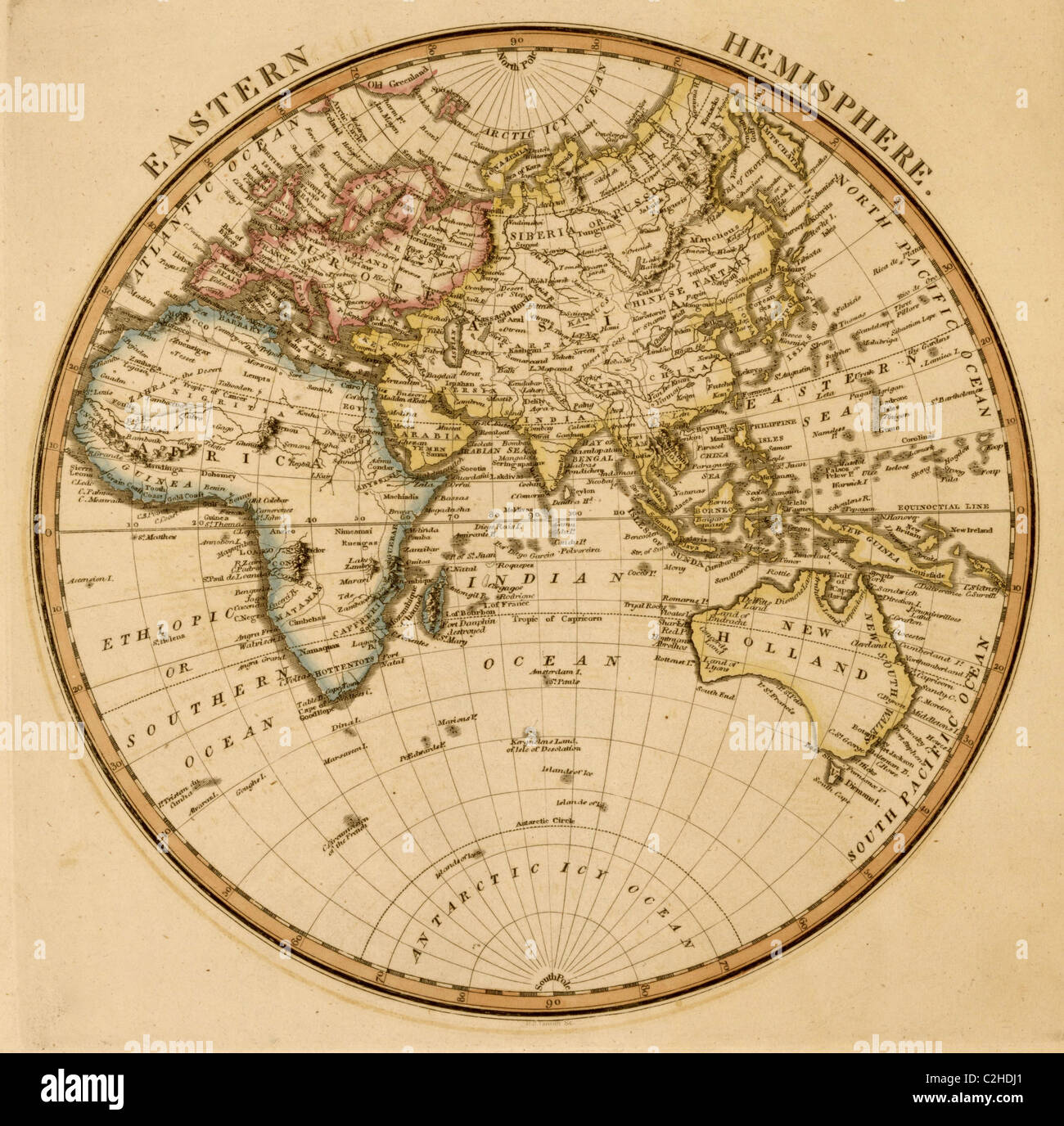 Emisfero Orientale Foto Stock