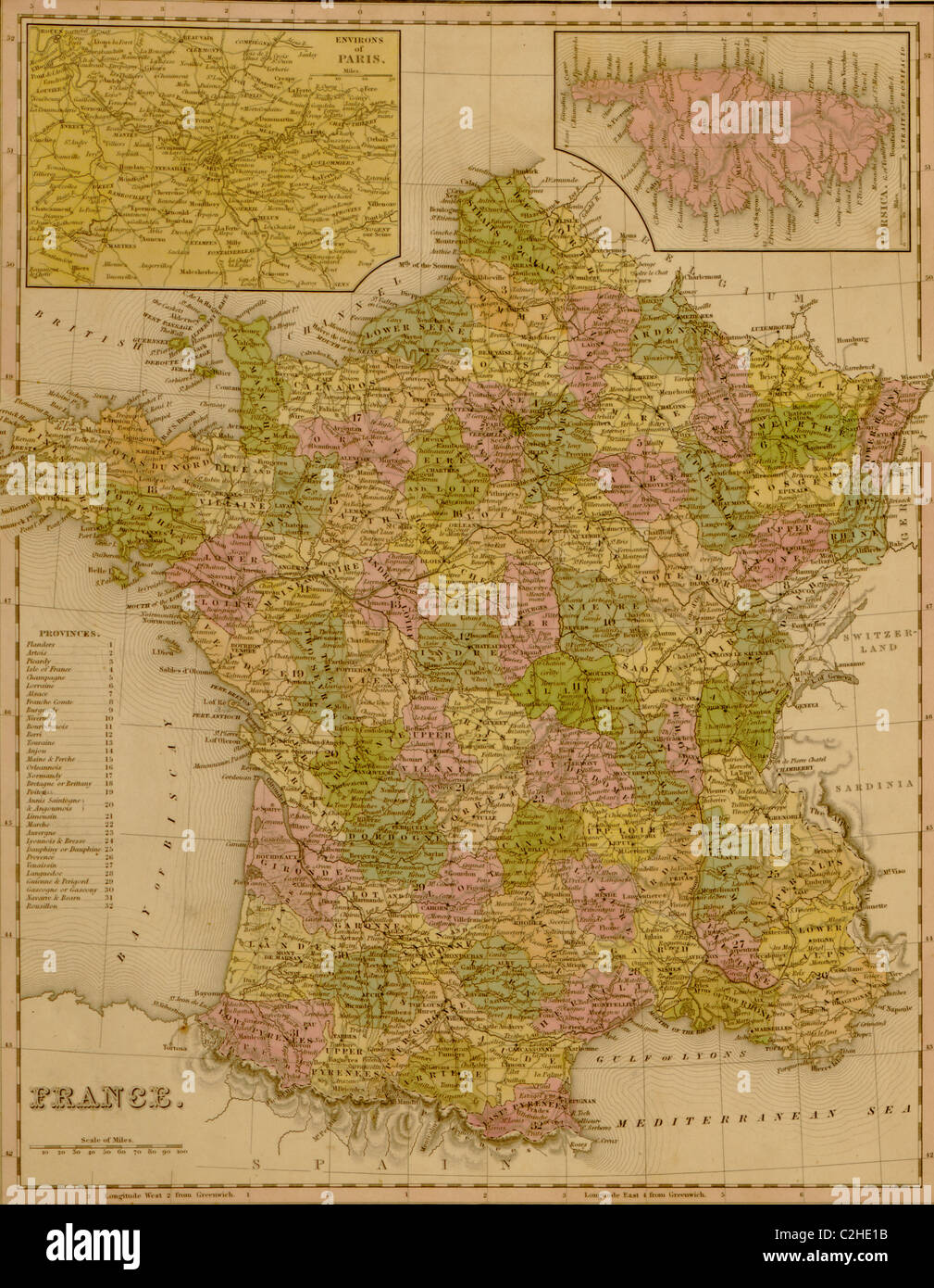 Francia - 1844 Foto Stock