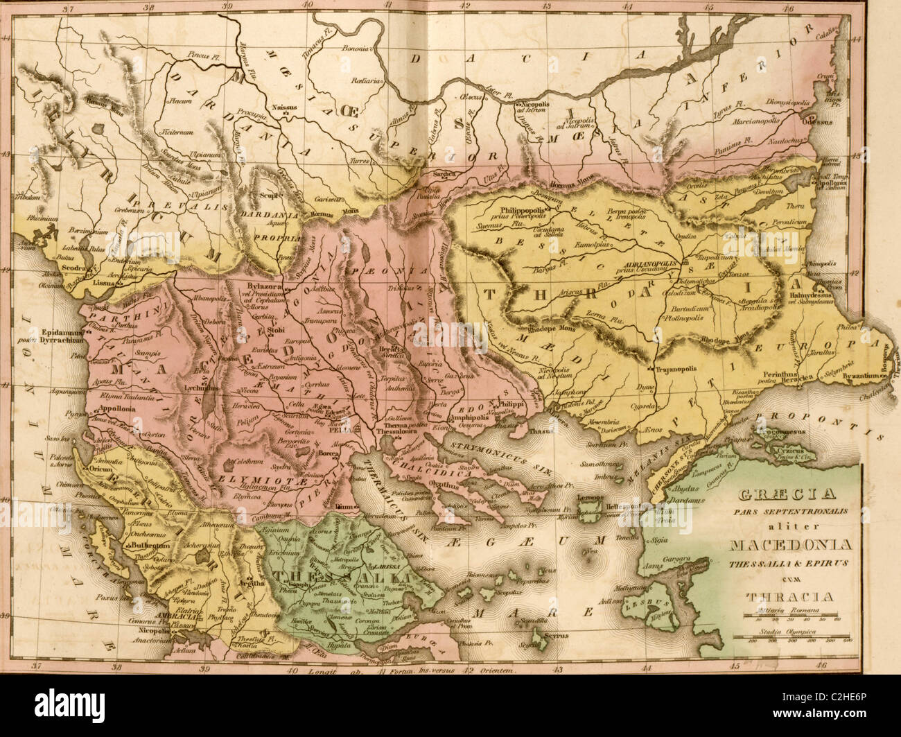 Grecia antica, Macedonia e Tracia Foto Stock