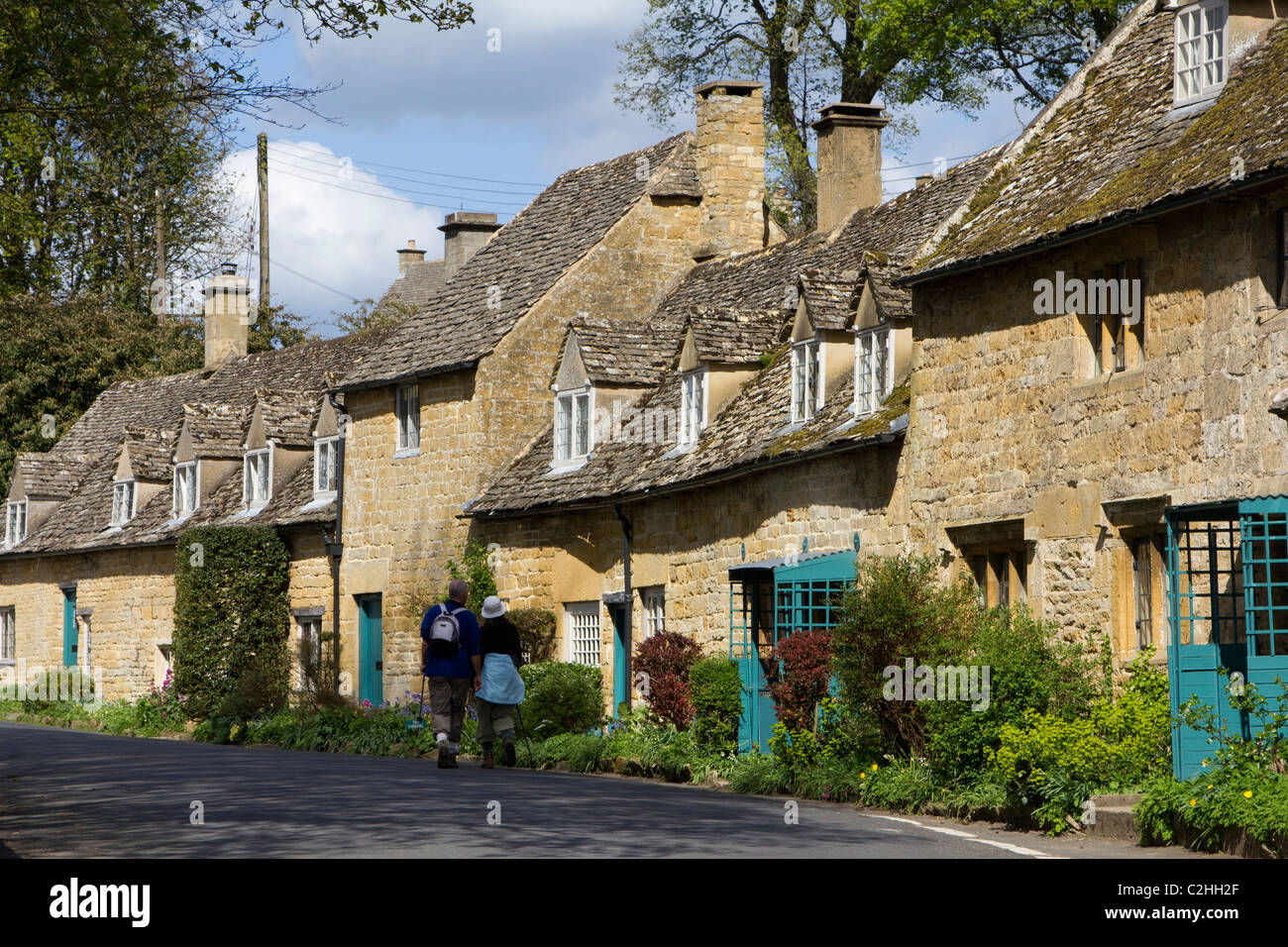Scenic village snowshill gloucestershire cotswolds Inghilterra Regno Unito Foto Stock