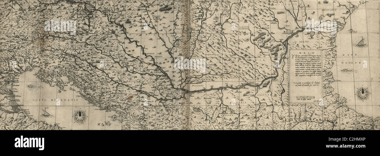 Venezia a Costantinopoli -1568 Foto Stock