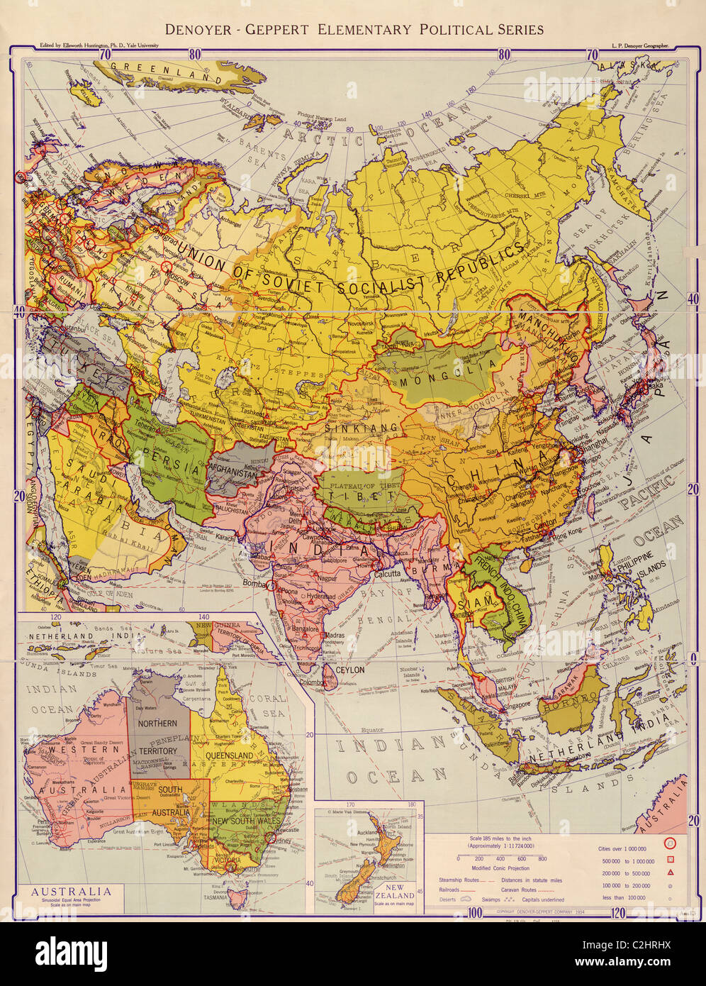 Asia - 1934 Foto Stock