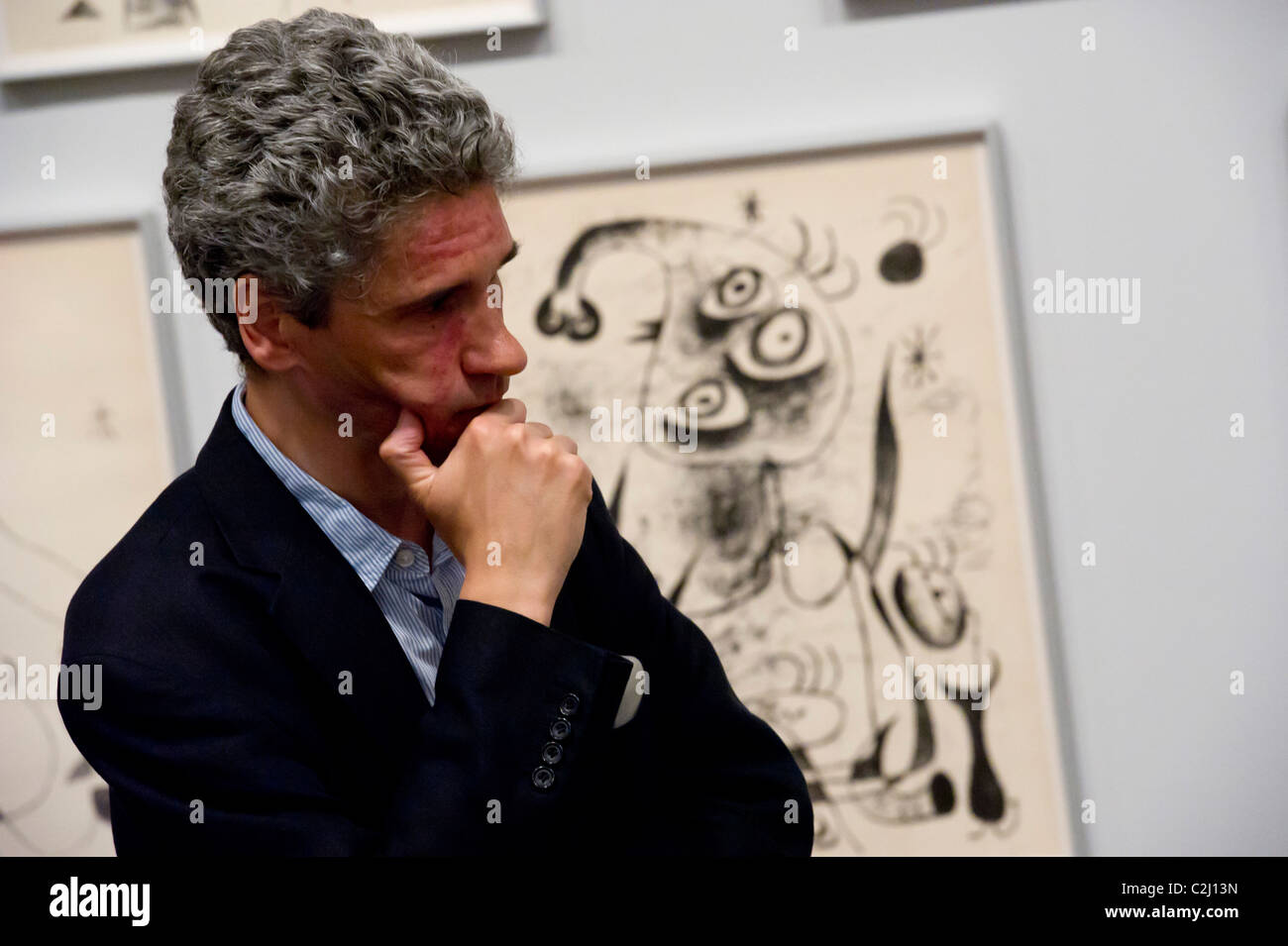 La Joan Miro, Scala di fuga mostra apre alla Tate Modern. Esso è congiuntamente curata da Matthew Gale e Marko Daniel Foto Stock