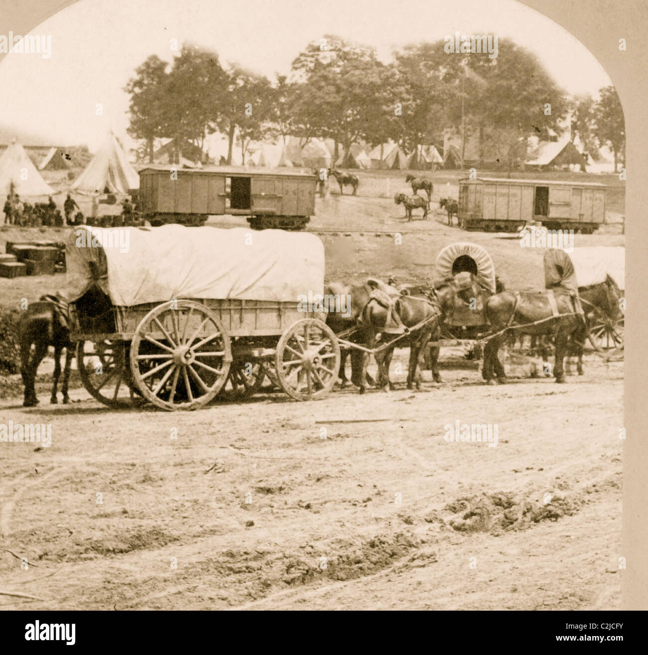 Stazione di Savage, Va., 27 giugno 1862 Foto Stock