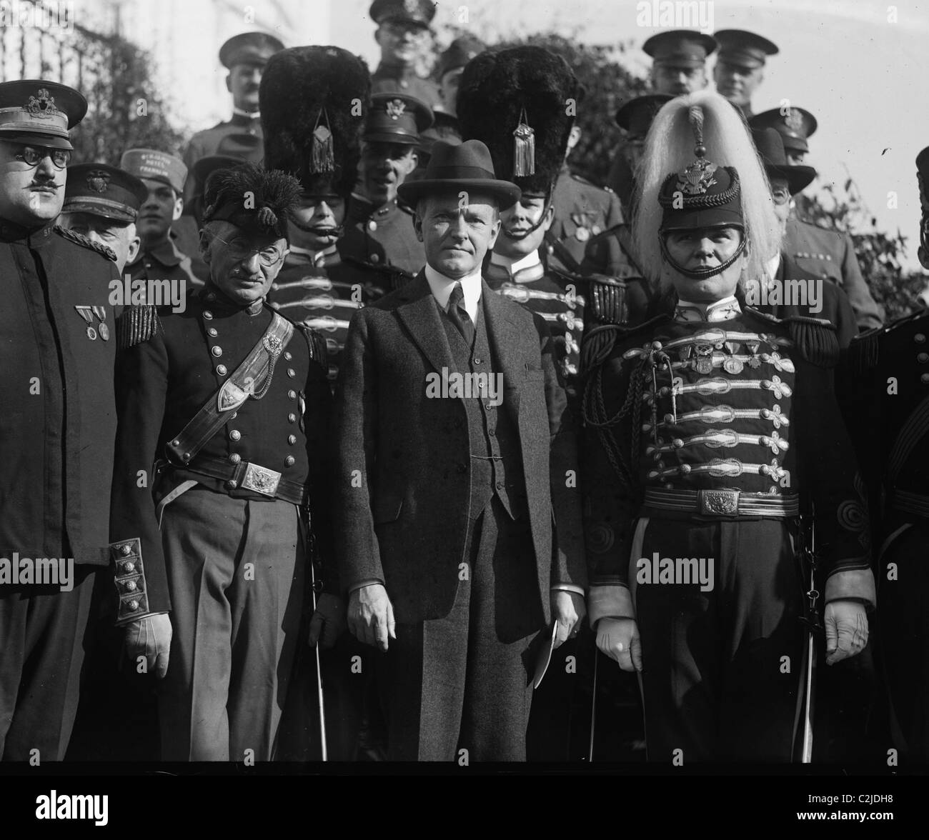 In Pennsylvania National Guard visita Unità presidente Coolidge Foto Stock