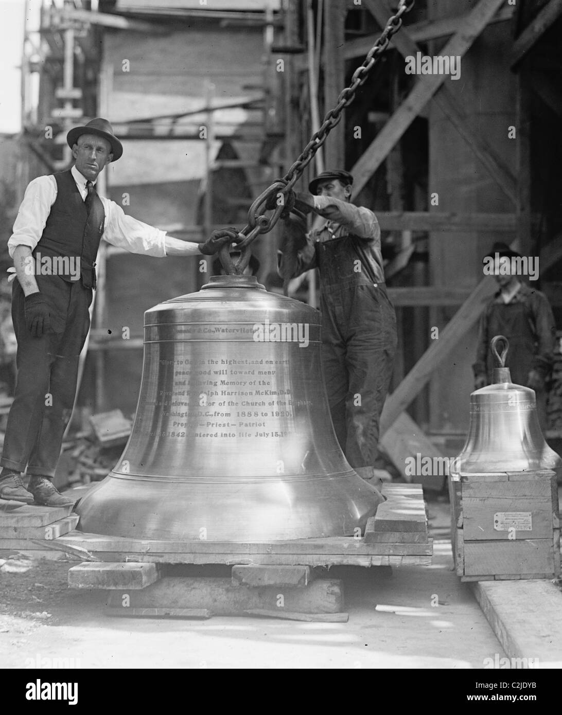 La replica della Liberty Bell Cast e pronto Foto Stock