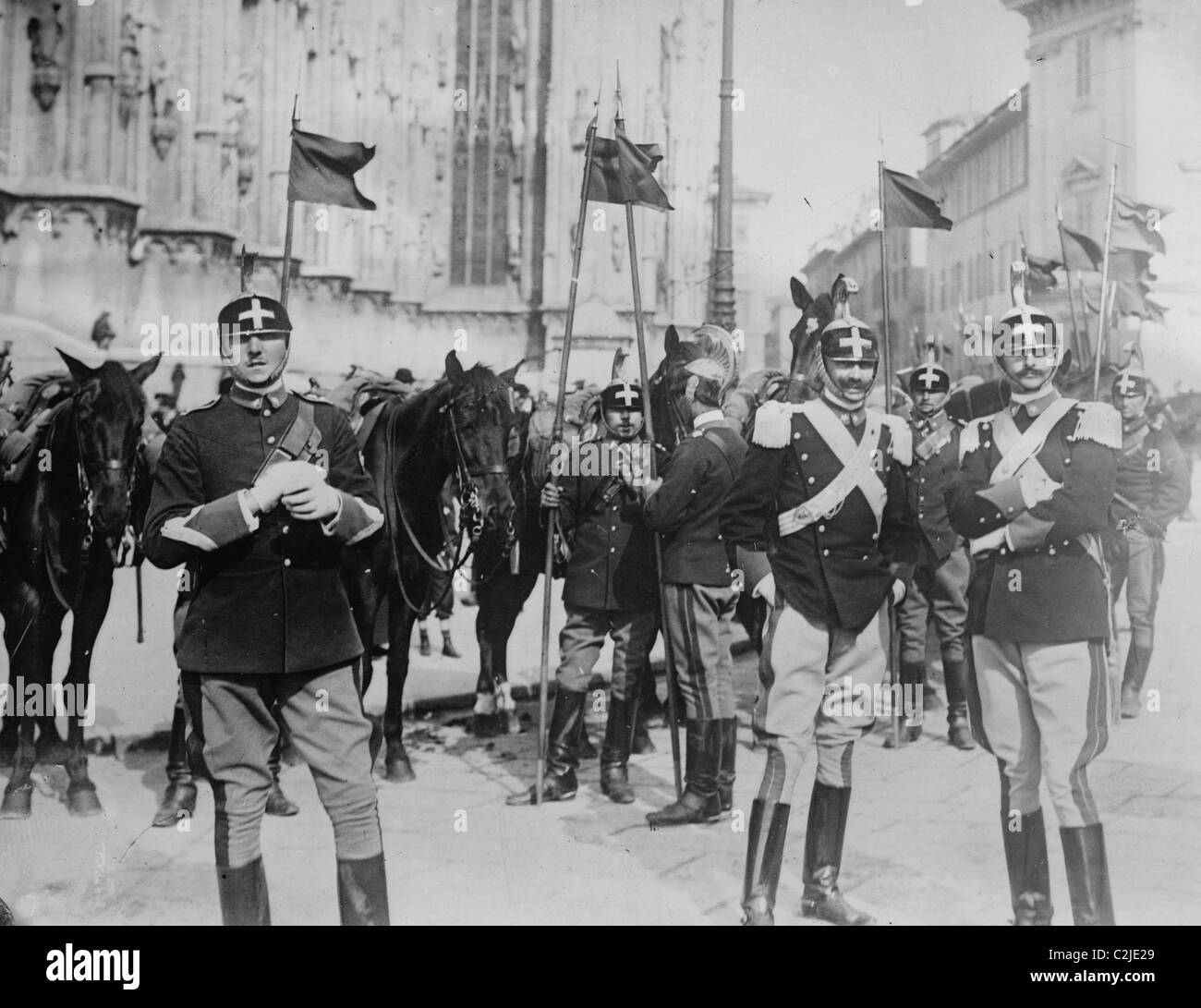 Cavalleria Italiana Foto Stock