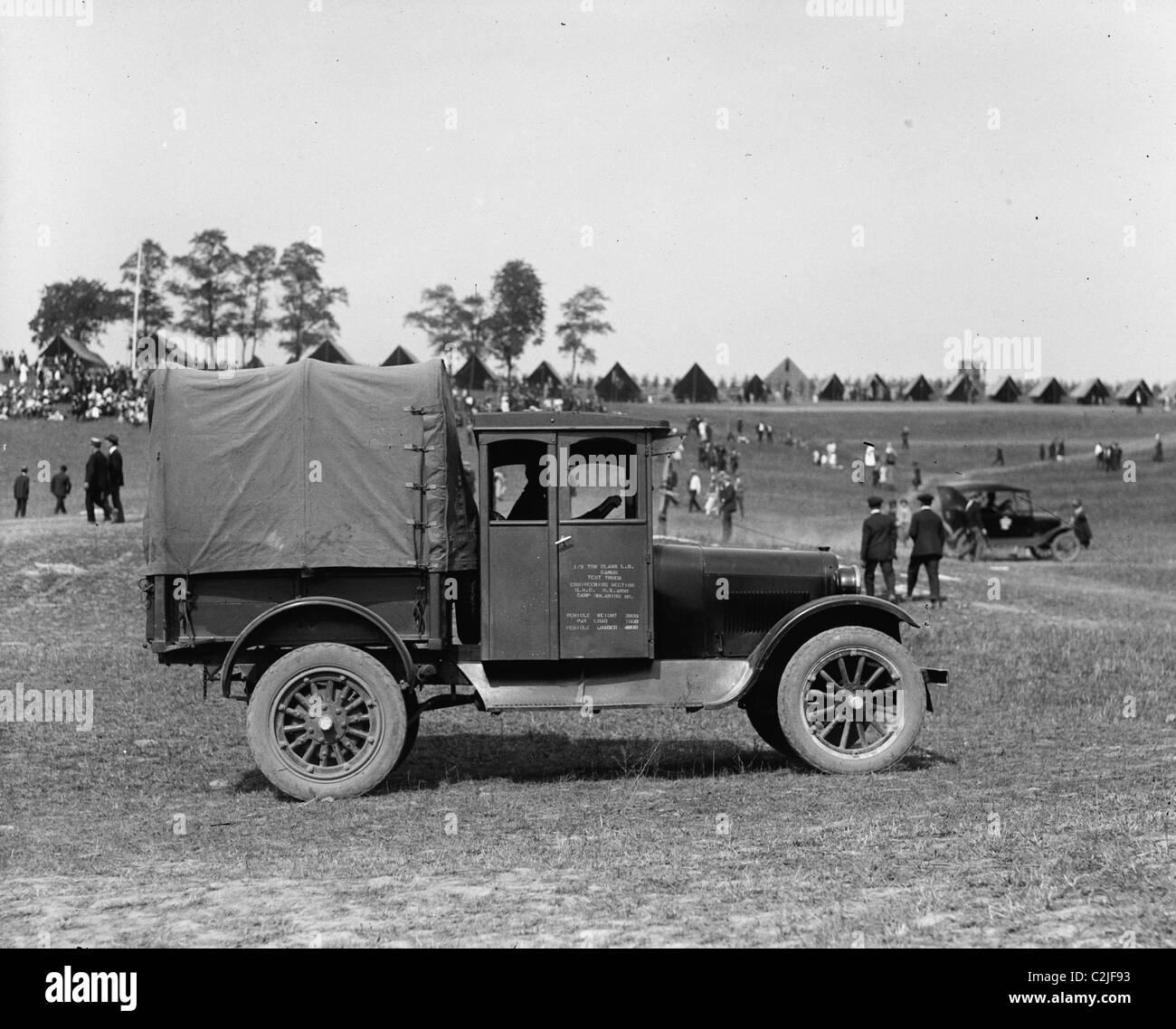 Stati Uniti Army Cargo carrello tenda Foto Stock