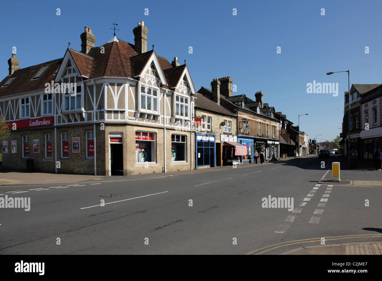High Street Sandy Bedfordshire Foto Stock